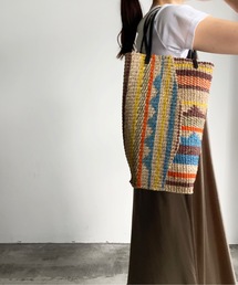 COMMON WARE（コモンウェアー）の「KIS Design:Abaca patch tote L（かごバッグ）」