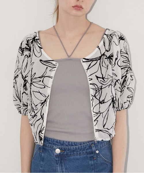 archives（アルシーヴ）の「コードストラップ短丈キャミソール（キャミソール・レディース・ブラック/パープル/アイボリー/ターコイズブルー/グリーン/ブルーグレー・MEDIUM）」の3枚目の写真