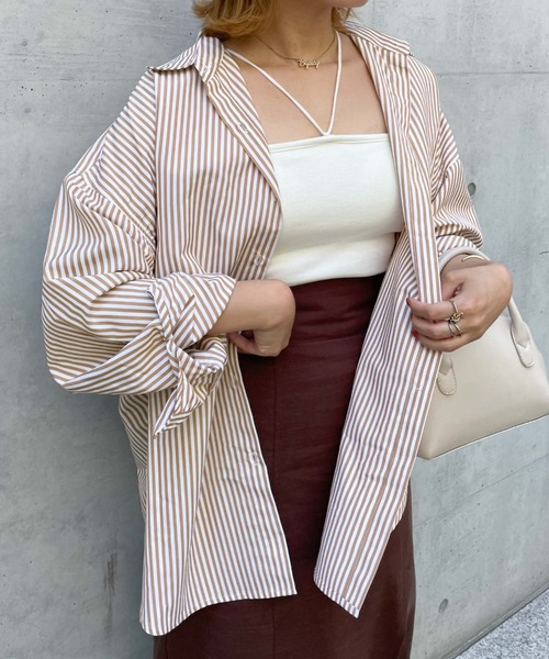 archives（アルシーヴ）の「コードストラップ短丈キャミソール（キャミソール・レディース・ブラック/パープル/アイボリー/ターコイズブルー/グリーン/ブルーグレー・MEDIUM）」の7枚目の写真