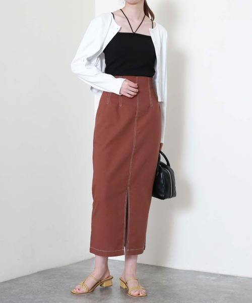 archives（アルシーヴ）の「コードストラップ短丈キャミソール（キャミソール・レディース・ブラック/パープル/アイボリー/ターコイズブルー/グリーン/ブルーグレー・MEDIUM）」の18枚目の写真