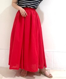 ELENCARE DUE | ・ELENCARE DUE カラフルロングフレアスカート(スカート)