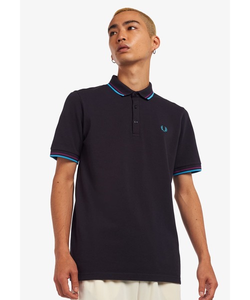 【新品】フレッドペリー ネイビー ポロシャツ　L FRED PERRY（フレッドペリー） ポロシャツ メンズ レディース