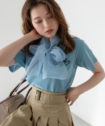 OLIVE des OLIVE | オーガンジーリボン付Ｔシャツ(Tシャツ/カットソー)