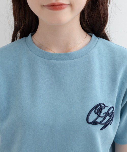 OLIVE des OLIVE（オリーブデオリーブ）の「オーガンジーリボン付Ｔシャツ（Tシャツ/カットソー・レディース・ブラック/オフホワイト/サックスブルー・FREE）」の13枚目の写真