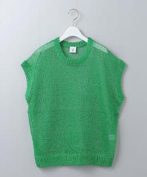 即完売〈6（roku）〉MELANGE KNIT VEST/ベスト サマーニット 6（ロク）の「＜6(ROKU)＞MELANGE KNIT VEST/ベスト（ベスト