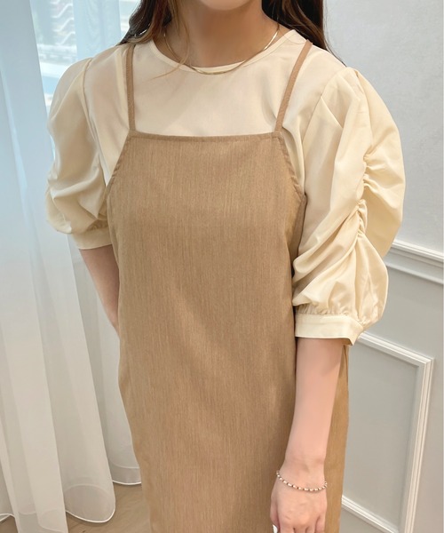 apres jour(アプレジュール)の「ギャザースリーブブラウス【ZOZOTOWN限定アイテム】(シャツ/ブラウス・レディース・ブラック/ベージュ/オフホワイト・X-LARGE/フリー)」の22枚目の写真