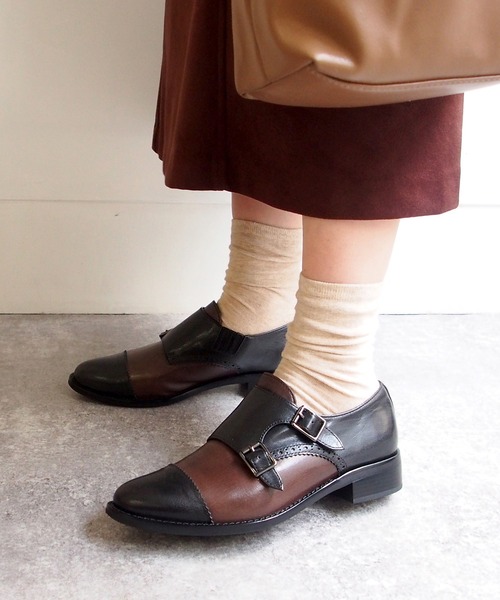 apres（アプレ）の「ダブルモンクストラップシューズ　-3750311（ドレスシューズ・レディース・ブラック/ダークブラウン・22.5cm/23.5cm/24.5cm/23.0cm/24.0cm/25.0cm）」の13枚目の写真