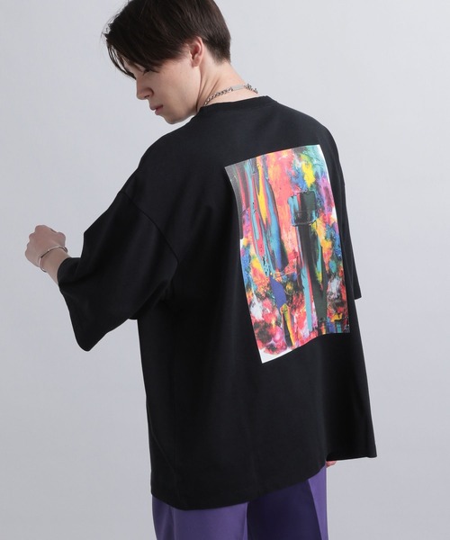 HARE（ハレ）の「バックプリントシシュウカットソーby OZ-YamaguchiKeisuke(HARE)（Tシャツ/カットソー・メンズ・ホワイト系その他/ブラック系その他・SMALL/MEDIUM）」の13枚目の写真