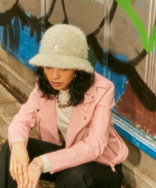 KANGOL（カンゴール）の「KANGOL Furgora Casual（ハット・メンズ・ライトグレー/ブラック/ネイビー/レッド/ピンク/オレンジ/グリーン/アイボリー/ライトブラウン/ライトパープル/ブラック×ゴールド・SMALL/MEDIUM/LARGE/X-LARGE）」の16枚目の写真