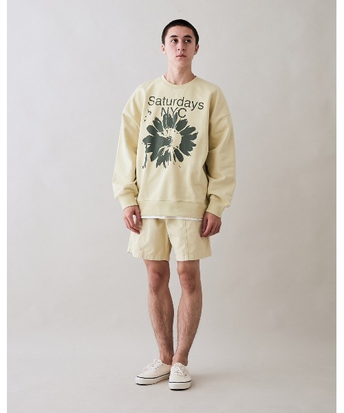 Saturdays NYC（サタデーズ ニューヨークシティ ）の「Mario Cotton Gym Short（その他パンツ・メンズ・パープル/オフホワイト・X-SMALL/S/M/L/XL）」の11枚目の写真