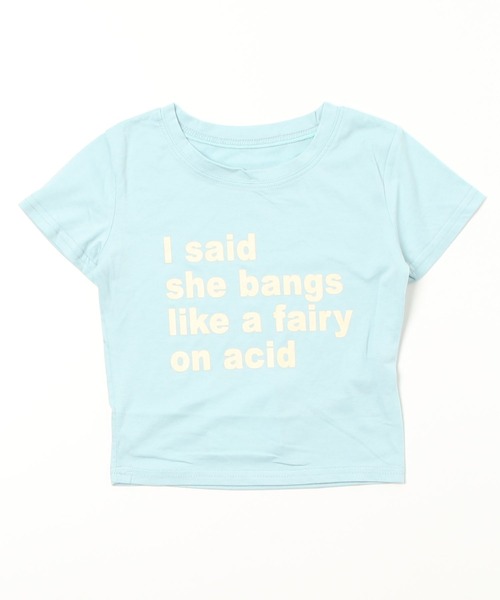 Auntie Rosa（アンティローザ）の「ガーリーロゴショート丈Tシャツ（Tシャツ/カットソー・レディース・ホワイト/ブルー/モカ・FREE）」の14枚目の写真