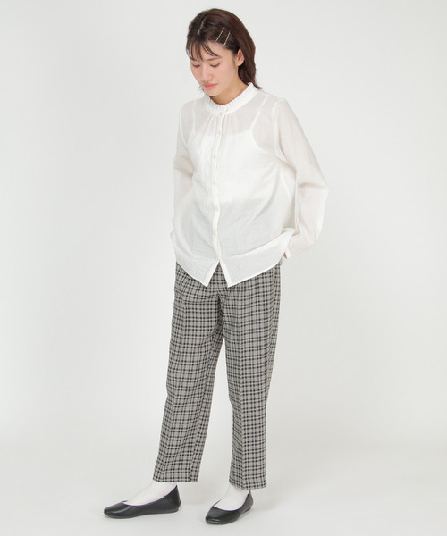 LBC(エルビーシー)の「タックテーパードパンツ(その他パンツ・レディース・ブラック/ライトブラウン/その他35・M/L)」の10枚目の写真
