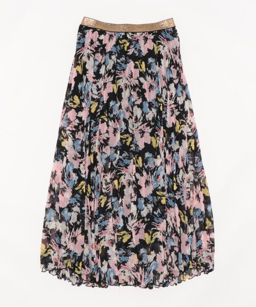 Q（キュー）の「フラワープリーツスカート（スカート・レディース・ブラック系その他/ブルー系その他・MEDIUM）」の7枚目の写真