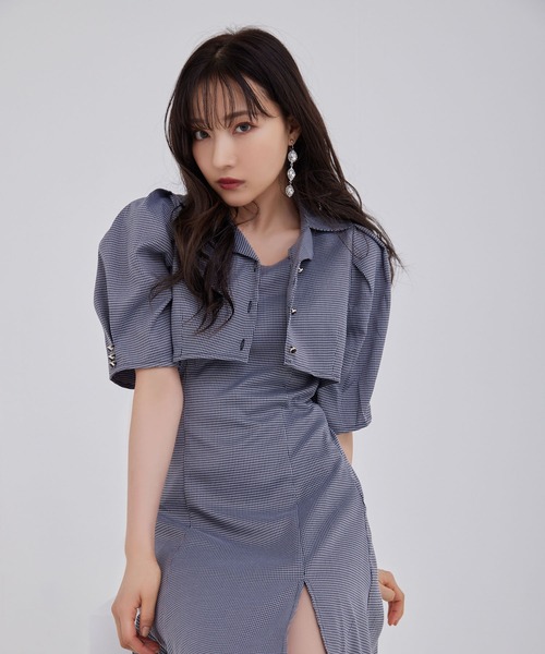ANDGEEBEE（アンジービー）の「ショートシャツキャミワンピセット（ワンピース・レディース・ブラック/ブルー・MEDIUM）」の17枚目の写真