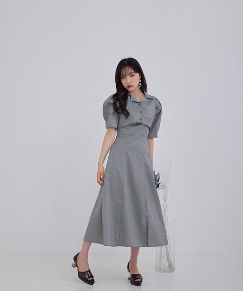 ANDGEEBEE（アンジービー）の「ショートシャツキャミワンピセット（ワンピース・レディース・ブラック/ブルー・MEDIUM）」の18枚目の写真