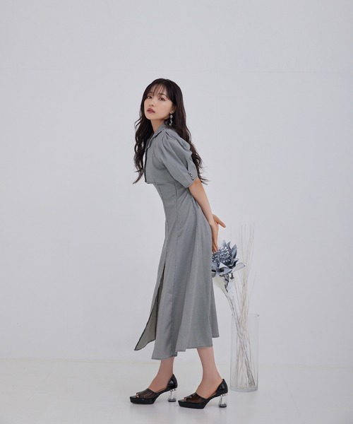 ANDGEEBEE（アンジービー）の「ショートシャツキャミワンピセット（ワンピース・レディース・ブラック/ブルー・MEDIUM）」の10枚目の写真