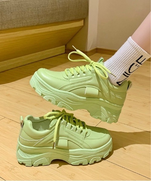 Burner(バーナー)の「【BURNER Recommend Select】厚底 ダッドスニーカー ダッドシューズ / oku-shoes-1-26(スニーカー・レディース・ホワイト/アイボリー/ゴールド/ブラック/グレー/その他7/シルバー/その他16/その他17/その他19/その他18・39/40/37/35/36/38/43/42/41)」の8枚目の写真