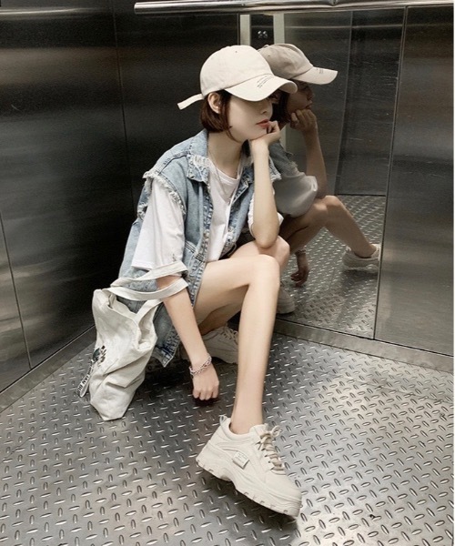 Burner(バーナー)の「【BURNER Recommend Select】厚底 ダッドスニーカー ダッドシューズ / oku-shoes-1-26(スニーカー・レディース・ホワイト/アイボリー/ゴールド/ブラック/グレー/その他7/シルバー/その他16/その他17/その他19/その他18・39/40/37/35/36/38/43/42/41)」の18枚目の写真