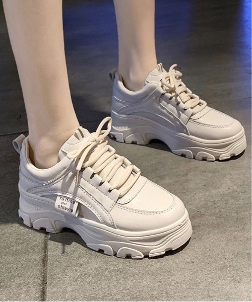 Burner(バーナー)の「【BURNER Recommend Select】厚底 ダッドスニーカー ダッドシューズ / oku-shoes-1-26(スニーカー・レディース・ホワイト/アイボリー/ゴールド/ブラック/グレー/その他7/シルバー/その他16/その他17/その他19/その他18・39/40/37/35/36/38/43/42/41)」の15枚目の写真