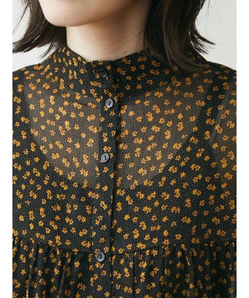 Green　Parks（グリーンパークス）の「楊柳前後2way柄ワンピース（ワンピース・レディース・ブラウン/イエロー・FREE）」の10枚目の写真