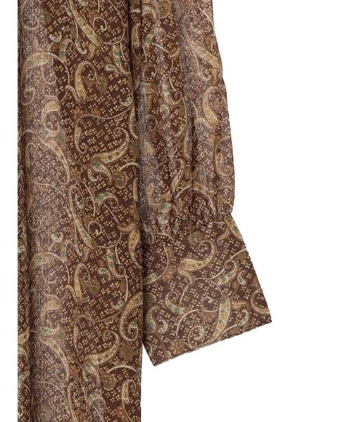 Green　Parks（グリーンパークス）の「楊柳前後2way柄ワンピース（ワンピース・レディース・ブラウン/イエロー・FREE）」の17枚目の写真