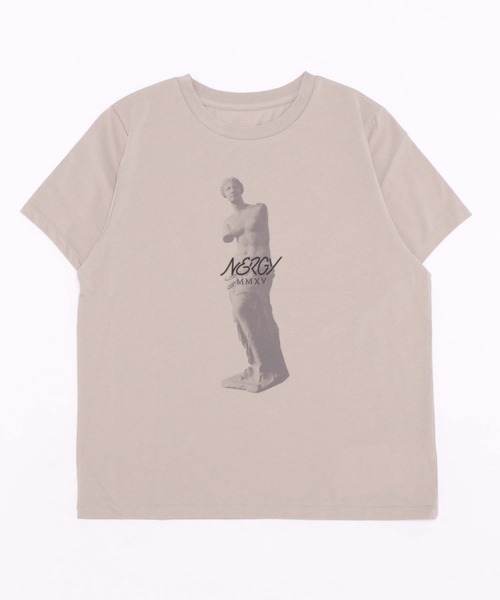 NERGY（ナージー）の「【UV】アフロディーテプリント半袖Tシャツ（Tシャツ/カットソー・レディース・ベージュ/ネイビー/ブラウン・FREE）」の21枚目の写真