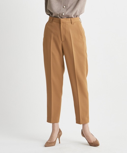 INED CLARO（イネドクラロ）の「テーパードパンツ【セットアップ対応】（その他パンツ・レディース・キャメル/ネイビー/ベージュ・7号/9号）」の4枚目の写真