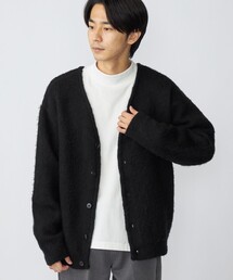 *SHIPS: 〈手洗い可能〉 リラックスフィット ソリッド / アーガイル モヘアライク ニット カーディガン