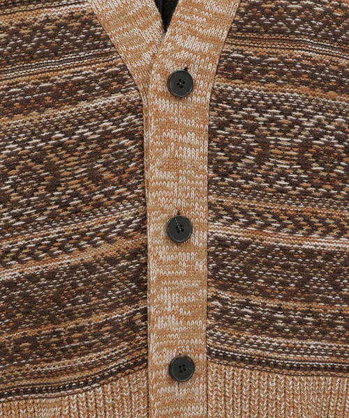 LAKOLE(ラコレ)の「ネイティブ柄ニットカーディガン / 353212(カーディガン/ボレロ・メンズ・ブラック/オレンジ/アイボリー・MEDIUM/LARGE)」の20枚目の写真