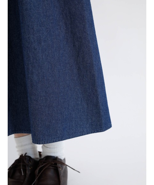 Samansa Mos2（サマンサ モスモス）の「デニム前後着ワンピース（ワンピース・レディース・ネイビー・ﾌﾘ-）」の12枚目の写真