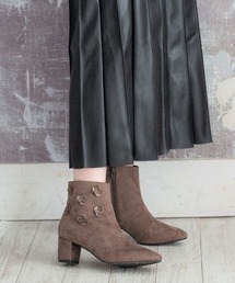 JELLY BEANS | mixフラワーモチーフショートブーツ(204-62844)JELLY BEANS(ジェリービーンズ)(ブーツ)