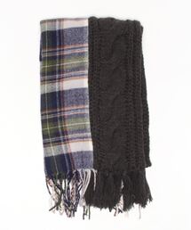 Q | ケーブル切替チェックストール(ストール/ショール)