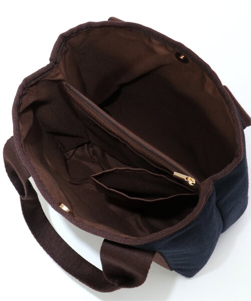 LBC(エルビーシー)の「ファスナー仕切りトートバッグ(トートバッグ・レディース・グリーン系/ネイビー/キャメル/ダークグレー/グレー/ベージュ/ブラック・FREE)」の20枚目の写真