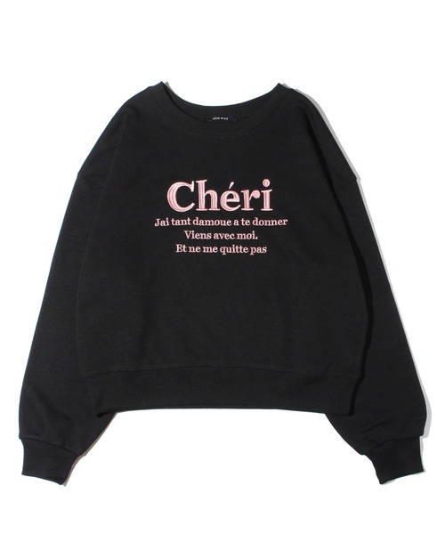 one way（ワンウェイ）の「Cheri刺繍スウェット（スウェット