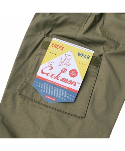 COOKMAN(クックマン)の「COOKMAN CHEF CARGO PANTS「RIPSTOP」/ KHAKI(カーゴパンツ・メンズ・カーキ・S/XL)」の6枚目の写真
