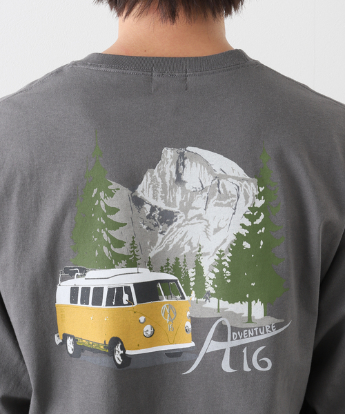 JOURNAL STANDARD(ジャーナルスタンダード)の「ADVENTURE 16 Yosemite VW L/S Tee(Tシャツ/カットソー・メンズ・グレー・LARGE)」の5枚目の写真
