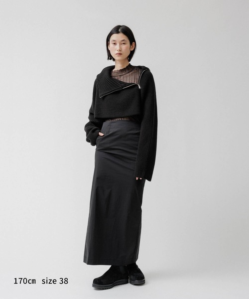 M TO R（ムウトアール）の「［SKIRT］MAXI LENGTH TIGHT SKIRT（スカート・レディース・スミクロ/ブラック・36/38）」の18枚目の写真