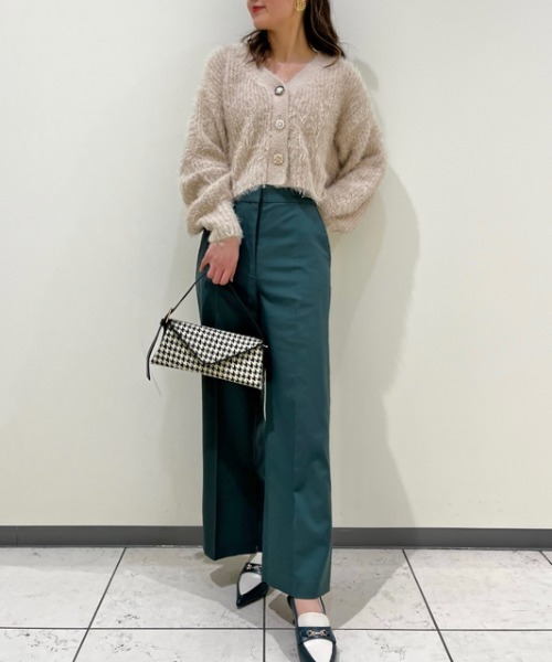 LILY BROWN（リリーブラウン）の「【LILY BROWN Lingerie × gelato pique】ビジューショートカーデ（カーディガン/ボレロ・レディース・ベージュ・FREE）」の13枚目の写真