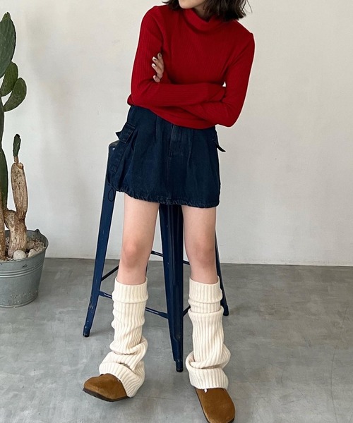 shesame（シーセム）の「カーゴバルーンSK（スカート・レディース・ブルー/ブラック・フリー）」の3枚目の写真