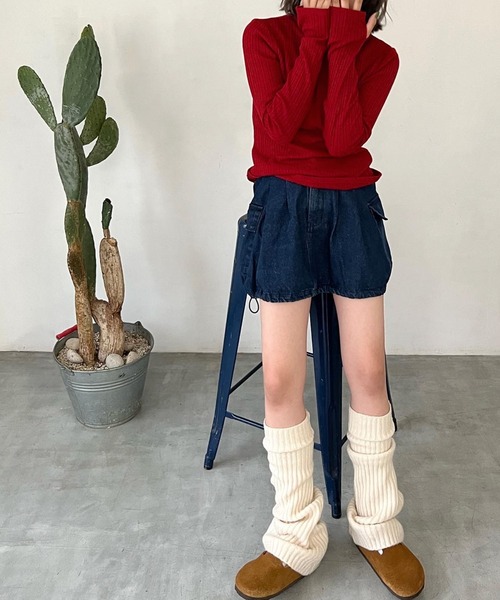 shesame（シーセム）の「カーゴバルーンSK（スカート・レディース・ブルー/ブラック・フリー）」の10枚目の写真