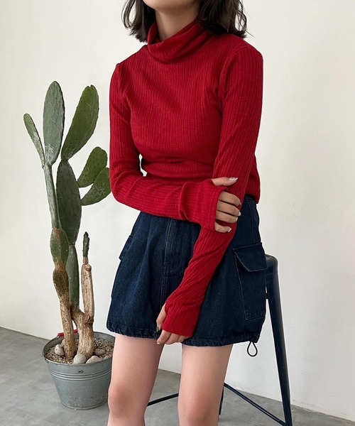 shesame（シーセム）の「カーゴバルーンSK（スカート・レディース・ブルー/ブラック・フリー）」の7枚目の写真