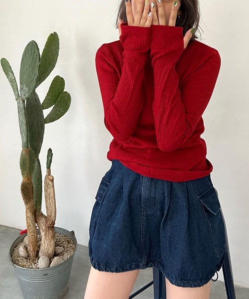 shesame（シーセム）の「カーゴバルーンSK（スカート・レディース・ブルー/ブラック・フリー）」の5枚目の写真