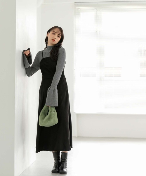 fifth（フィフス）の「【スタッフレコメンド】スエードキャミワンピース（ワンピース・レディース・ブラック/ベージュ・M）」の17枚目の写真