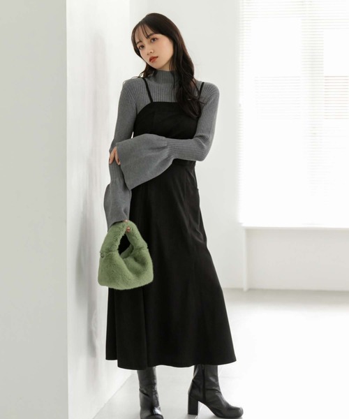 fifth（フィフス）の「【スタッフレコメンド】スエードキャミワンピース（ワンピース・レディース・ブラック/ベージュ・M）」の19枚目の写真
