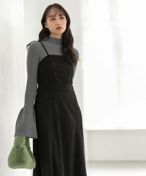 fifth（フィフス）の「【スタッフレコメンド】スエードキャミワンピース（ワンピース・レディース・ブラック/ベージュ・M）」の21枚目の写真