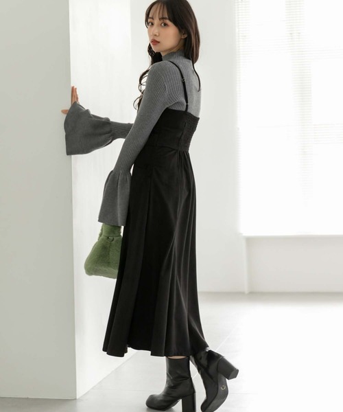 fifth（フィフス）の「【スタッフレコメンド】スエードキャミワンピース（ワンピース・レディース・ブラック/ベージュ・M）」の20枚目の写真