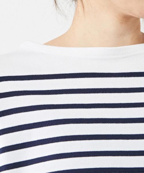 Armor lux（アルモーリュックス）の「Armor-lux /別注パネルボーダー ルーズフィットブルトンシャツ（Tシャツ/カットソー・レディース・ブルー/ネイビー・1/2）」の11枚目の写真