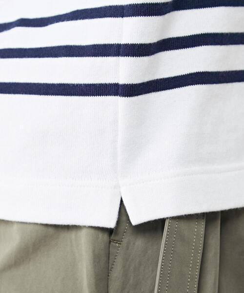 Armor lux（アルモーリュックス）の「Armor-lux /別注パネルボーダー ルーズフィットブルトンシャツ（Tシャツ/カットソー・レディース・ブルー/ネイビー・1/2）」の9枚目の写真