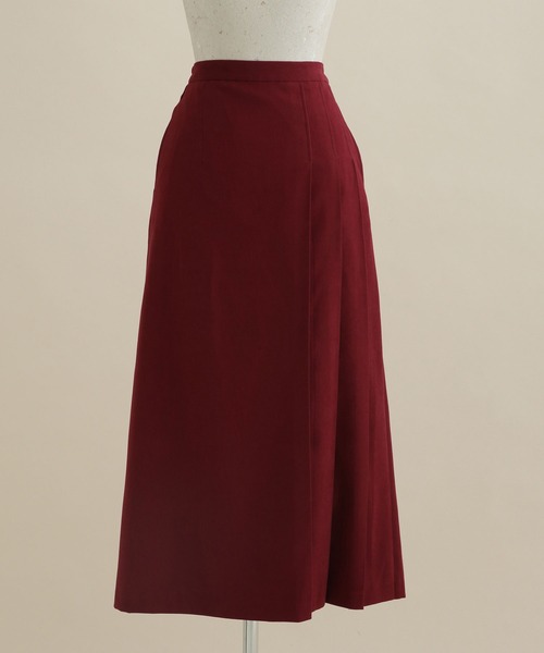 NANO universe(ナノユニバース)の「LB.04/ラップライクプリーツスカート(スカート・レディース・ベージュ/ブラウン/ボルドー・FREE)」の17枚目の写真