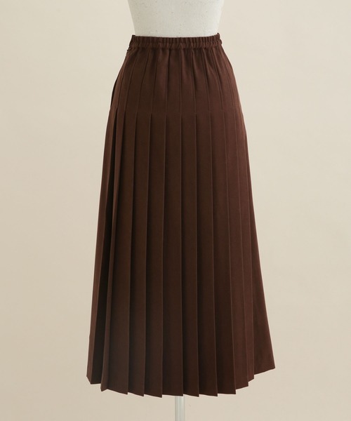 NANO universe(ナノユニバース)の「LB.04/ラップライクプリーツスカート(スカート・レディース・ベージュ/ブラウン/ボルドー・FREE)」の7枚目の写真
